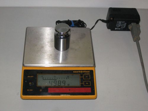 Sartorius pt1200 balance 1.2 kg x 0.1 g - includes 500g weight for sale