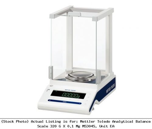Mettler Toledo Analytical Balance Scale 320 G X 0.1 Mg MS304S, Unit EA