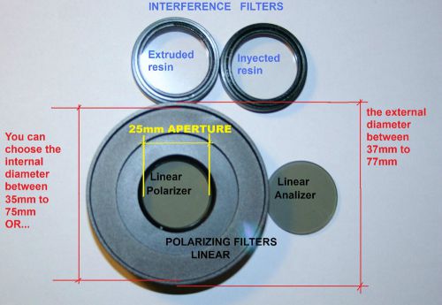 P.a.c.o. device 25mm aperture contrast illumination system polarizing microscope for sale
