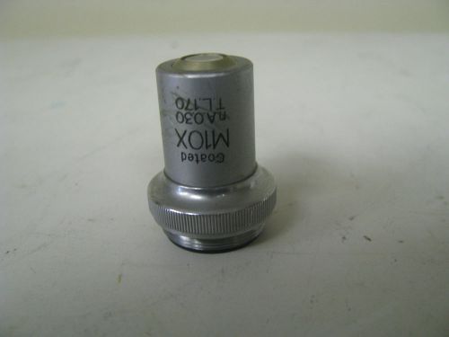 Unitron m10x n.a. 0.30 tl 170 coated microscope objective  - dq3 for sale