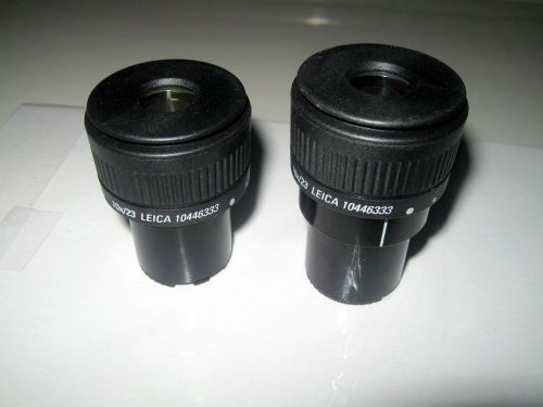 Pair of Leica (Wild) 10x/23 10446332 Focusable Eyepieces 30mm