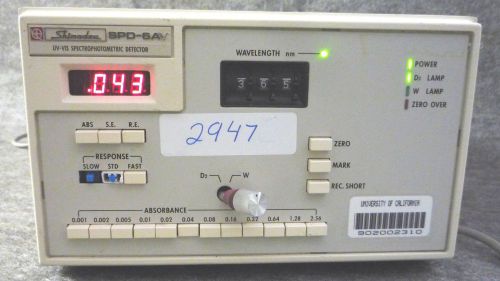 Shimadzu spectrometric detector  pixie m/pxj 43b1(item # 2947/17t) for sale