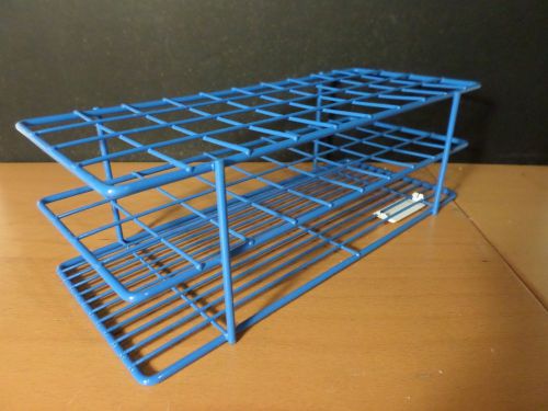 Bel-art blue epoxy-coated wire 40-position 18-20mm test tube rack holder support for sale