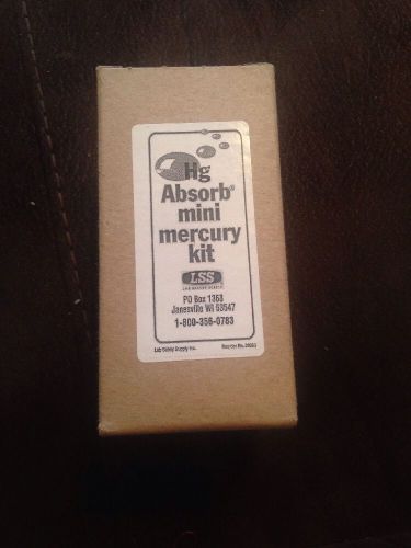 Hg Absorb Mini Mercury Supply Kit. Mercury Clean Up Spill Kit