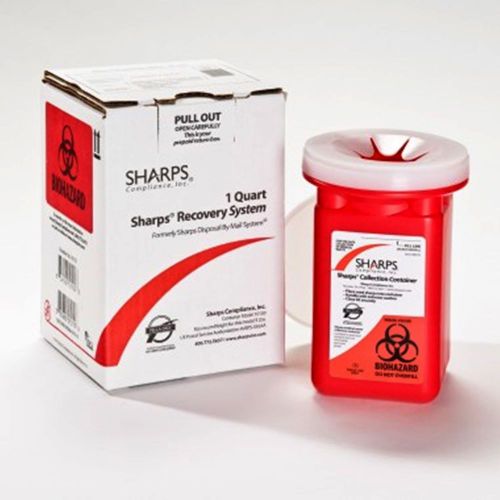 Sharps Recovery System 1 Quart Needle Disposal Container