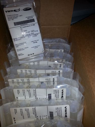25 vwr culture tubes, pp, dual-position caps 12 x 75 mm, sterile pn: 60818-576 for sale