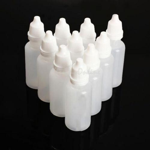 K1BO 50pcs 8ml Plastic LDPE Squeezable Dropper Bottles Eye Liquid Empty New
