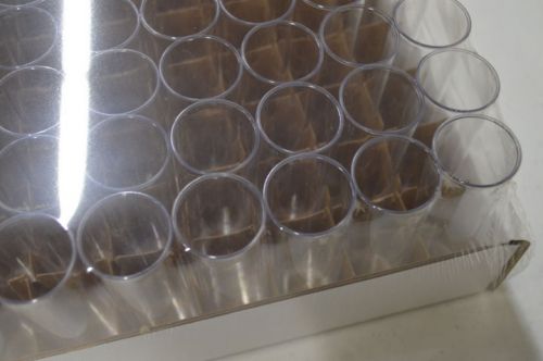 500 Drosophila Vials Wide Style Flat Bottom in Tray, Polystyrene 27mm x 95 mm