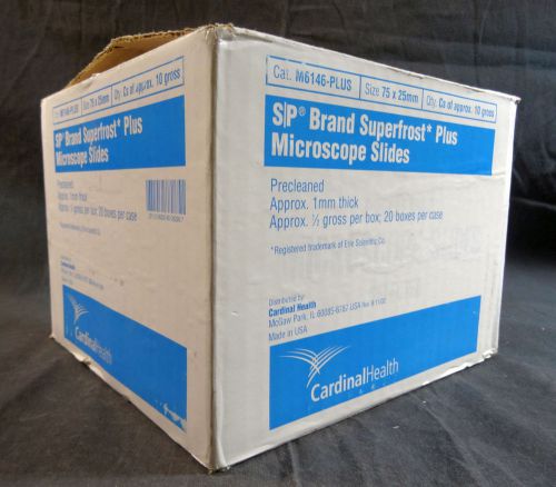 Cardinal Health S/P Superfrost Plus Microscope Slides M6146-Plus Box of 1440
