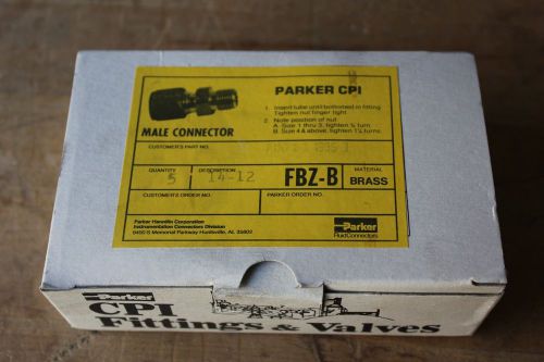 PARKER CPI FBZ-B 14-12 BRASS TUBE FITTING - NEW IN BOX!
