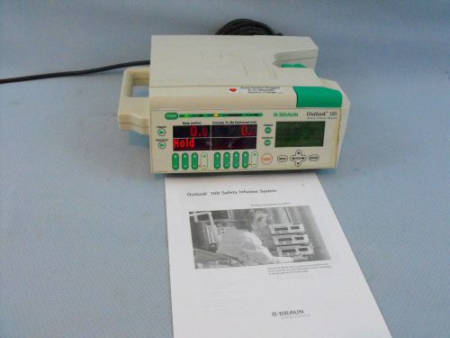 B /braun b braun outlook 100 iv infusion pump and manual for sale