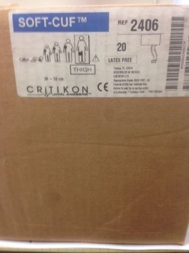 Case of 20 NEW GE Critikon Soft-Cuf BP Cuffs #2406 for Blood Pressure Monitoring
