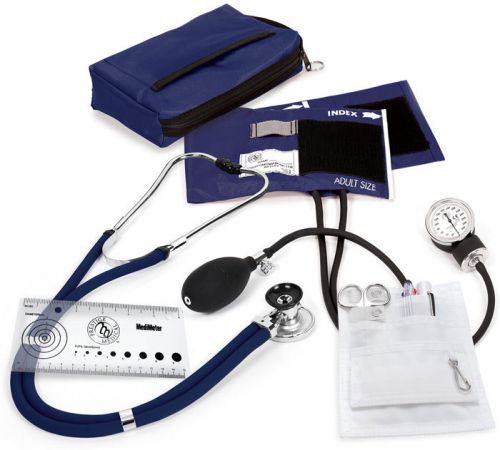 Aneroid sphygmomanometer / sprague - rappaport nurse kit in navy for sale