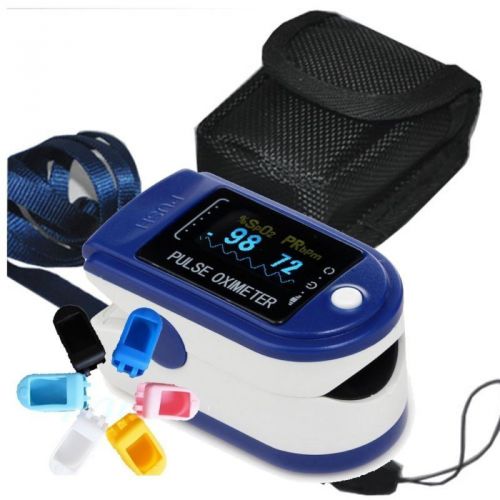 New soft rubber case for pulse oximeter pink white black blue light blue colors for sale