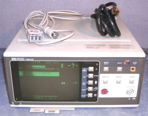 Hewlett Packard patient monitor 78833B With Cable/Cord