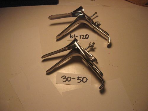 GRAVES AND PEDERSON SPECULUM SET OF 2 (61-120,30-50)