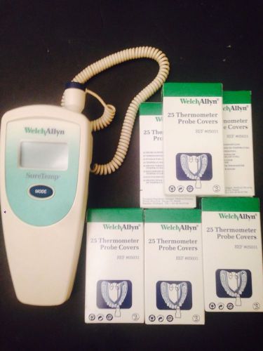 Welch Allyn Suretemp Model 679 Thermometer W/ 150 NEW Probe Covers + Batteries