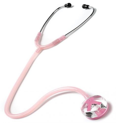 Stethoscope pink ribbon clear sound prestige medical one tube 107 breast cancer for sale
