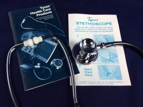 Vintage Tycos Stethoscope Double Head Howell Model 23&#034; Cardiology Nurse Doctor