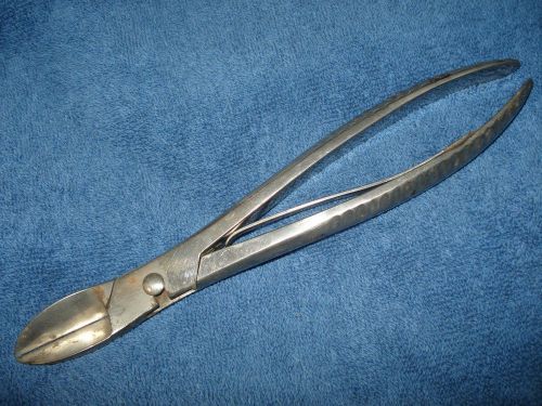 EARLY 1892 PATD.  DOCTOR&#039;S AMPUTATING BONE CUTTING PLIERS/FORCEPS