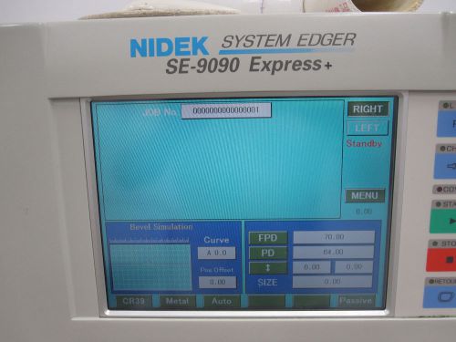 Nidek 9090 Express Production Edger 220V + Ice 9000 Intelligent Tracer Blocker