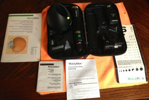 Welch Allyn 719 Series Lithium Ion Handle with Opthalmoscope, Otoscope, Charger+