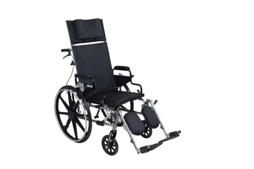 Drive Medical Viper Plus GT Reclining Wheelchair with Desk Arms, Black, 16 Inch