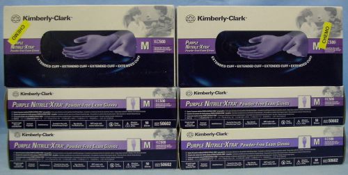 6 Boxes/50ea Kimberly Clark KC500 Purple Nitrile Xtra Exam Gloves #50602