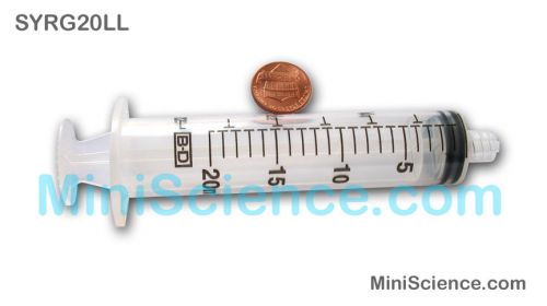 Syringe, 20mL (Pack of 10) Free Shipping
