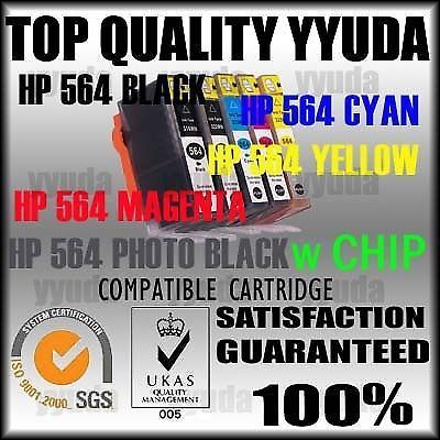 5pcs ink cartridge hp 564xl for photosmart b109 b110 b209 b210 printer with chip for sale