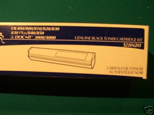 New OEM Okidata Oki 52104201 Black Toner Cartridge