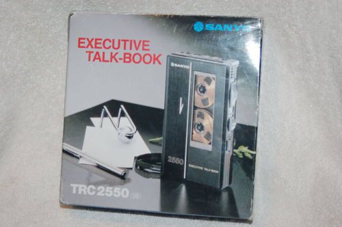 Sanyo Executive Talk Book Cassette Recorder Dictation TRC 2550 - Made in Japan