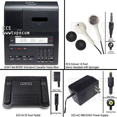 Sony bm-892tst bm892tst standard cassette transcriber for sale