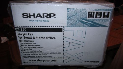 BRAND NEW Sharp UX-B20 Plain Paper Inkjet Fax Copier Machine Document Phone NIB