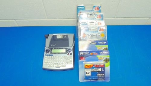 Brother P-Touch PT-1880 Thermal Label Printer w/ 6 Pkgs 1/4&#034; White TZ Tape Packs