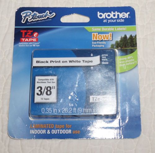 Brother TZe-221 Black Print on White Tape 9mm P-touch New In Package