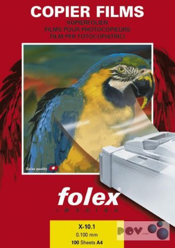 Folex X-10.1 Overheadfolie DIN A4, 100 Mic, fur s/w Kopierer und Drucker, Papier