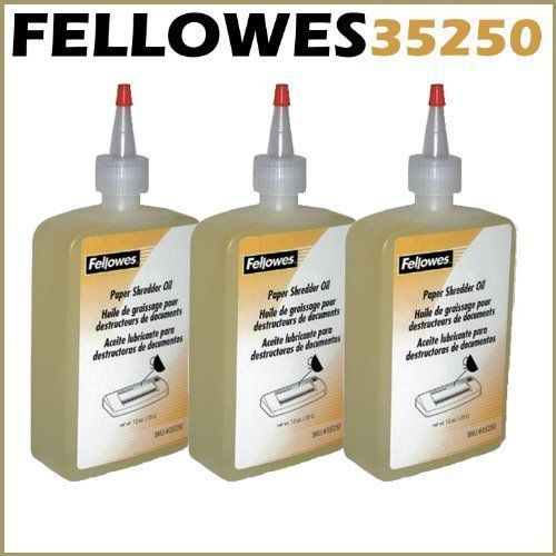 Fellowes 35250 12 oz shredder/bottle lubricant oil - 3pk for sale