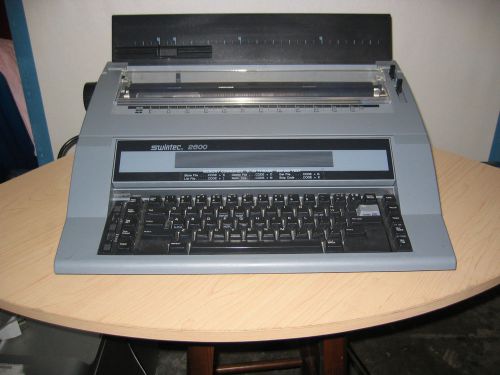 Swintec 2600 electronic typewriter + dust cover + correction tape  works great! for sale
