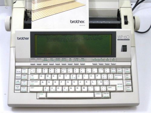 Brother WP-60 Office Word Processor *Works*