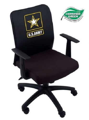 B6106-lc032 boss budget mesh task chair with t-arms w/the u.s army logo cover for sale