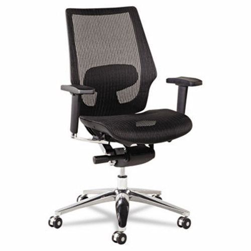 Alera K8 Series Ergonomic Mesh Chair, Aluminum Frame, Black (ALEKE4218)