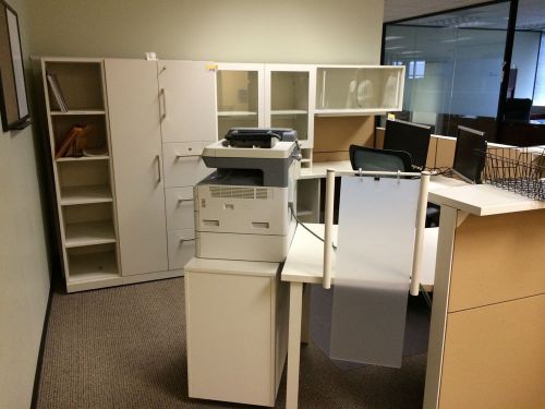 Haworth compose office reception cubicle station loaded out &amp; mint condition! for sale
