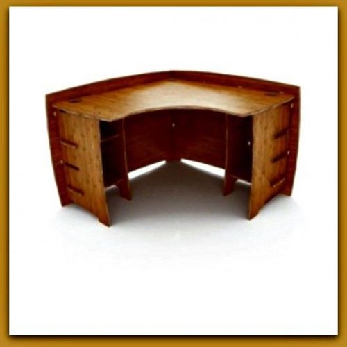47-inch Home Office Corner Desk – Eco-Friendly Bamboo