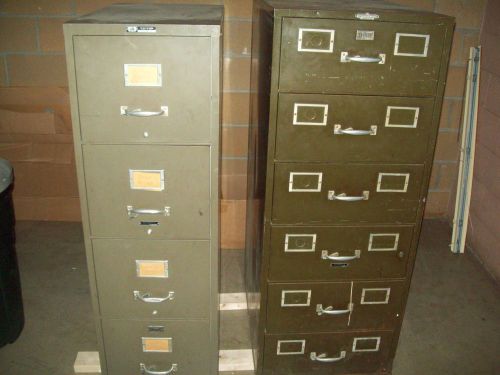 Vintage Remington Rand and Victor fireproof file safes