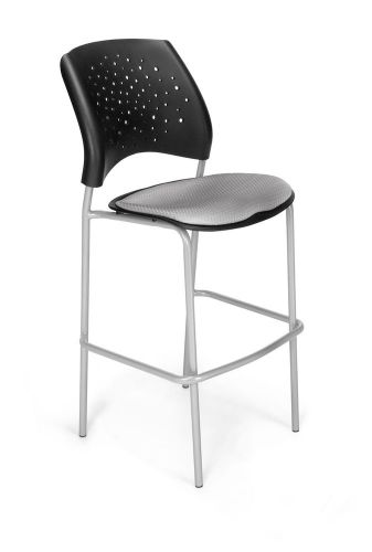 OFM Stars and Moon Cafe Height Chair Chrome Putty