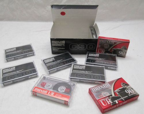 Maxell C90 communicator series cassette tapes,9 pack New sealed ~ P/I low noise