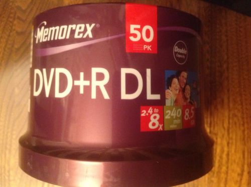 50 Memorex DVD+R DL 8X 240 Minute 8.5GB