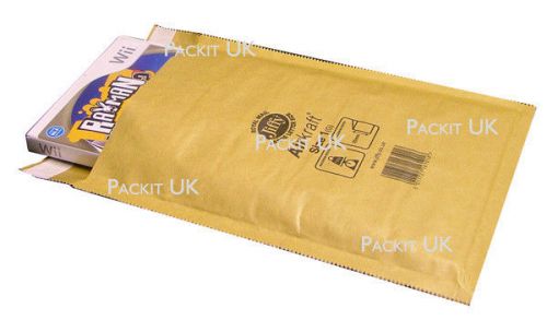 50 x JIFFY Bags JL1 Padded Envelopes 170 x 245 D/1 Gold DVD / CD Mailer