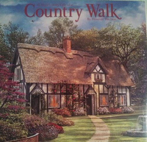 2015 16 Month COUNTRY WALK by DOMINIC DAVISON 12x12 Paintings Wall Calendar NEW